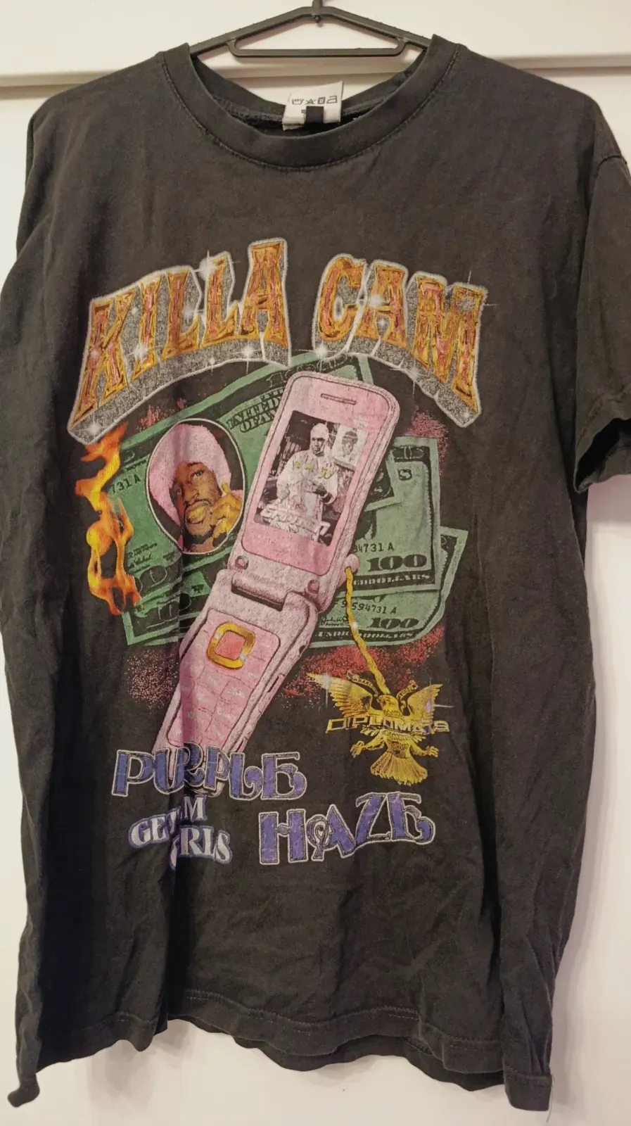 T-shirt noir Killa Cam Purple Haze graphique – Danskinization – taille L 2