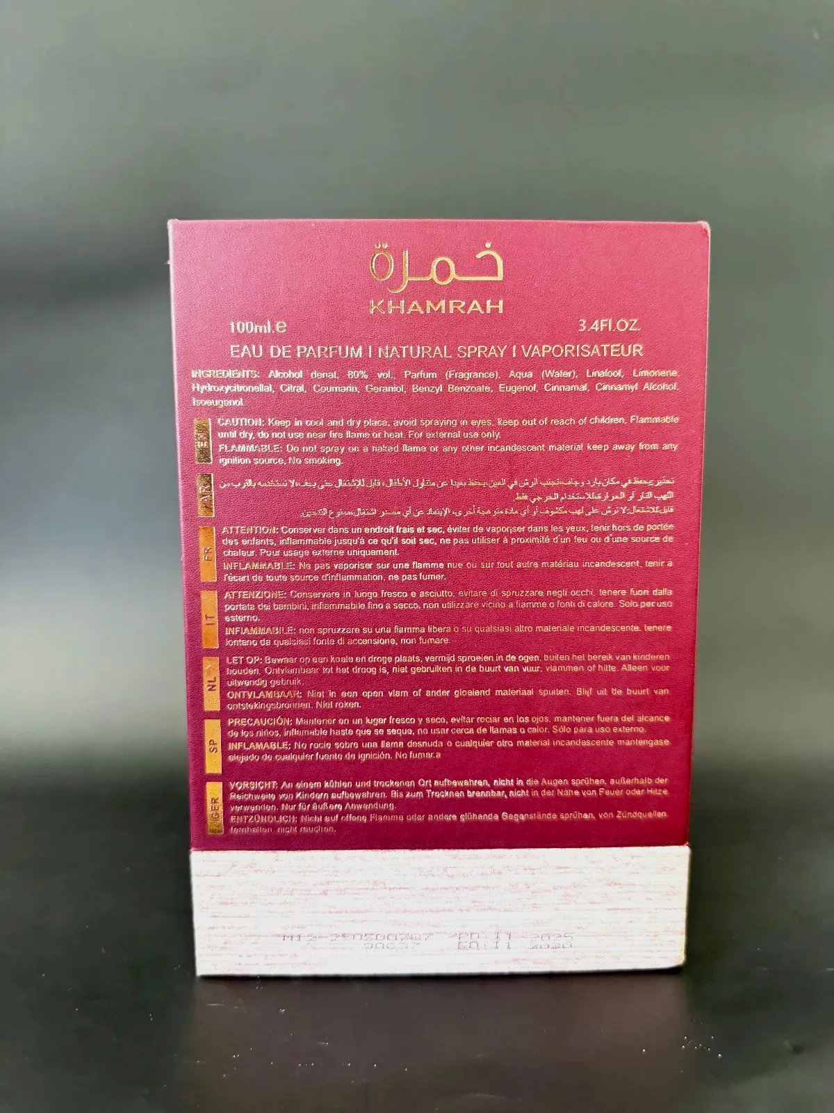 Khamrah Dukhan Lattafa 100ml – Lattafa – taille 100 ml 4