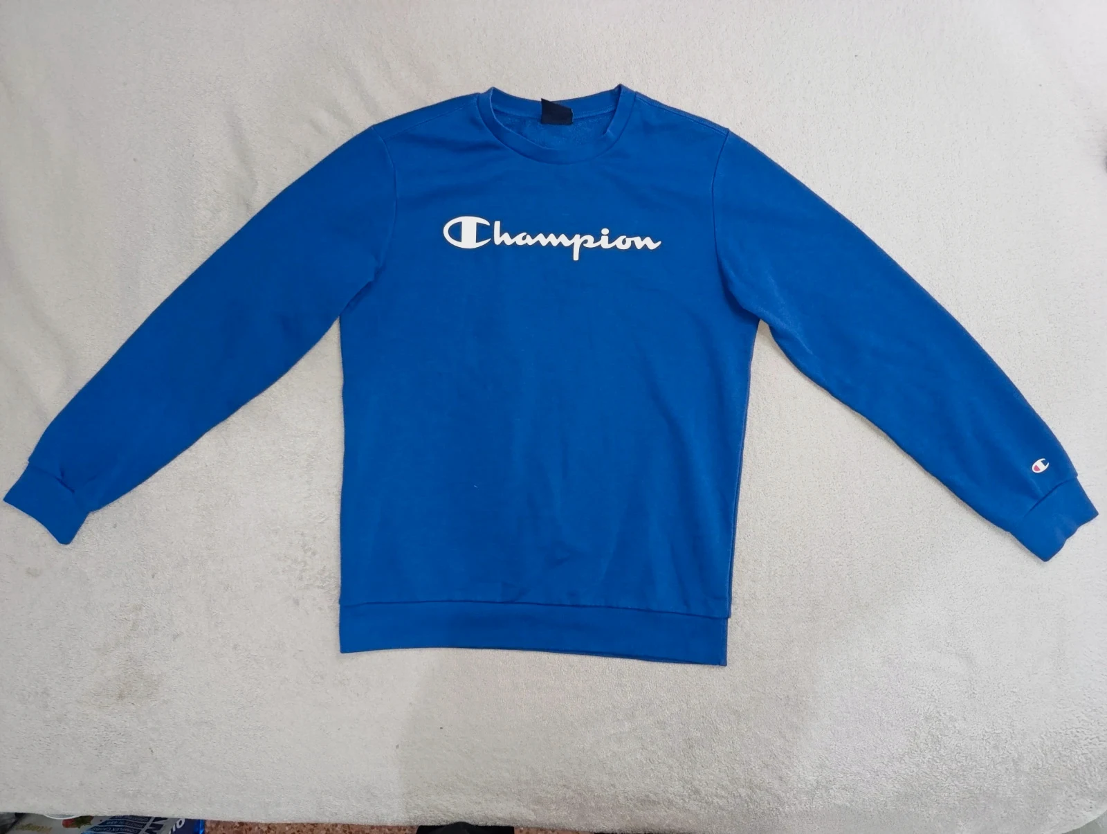Sudadera Champion azul talla S para hombre y mujer