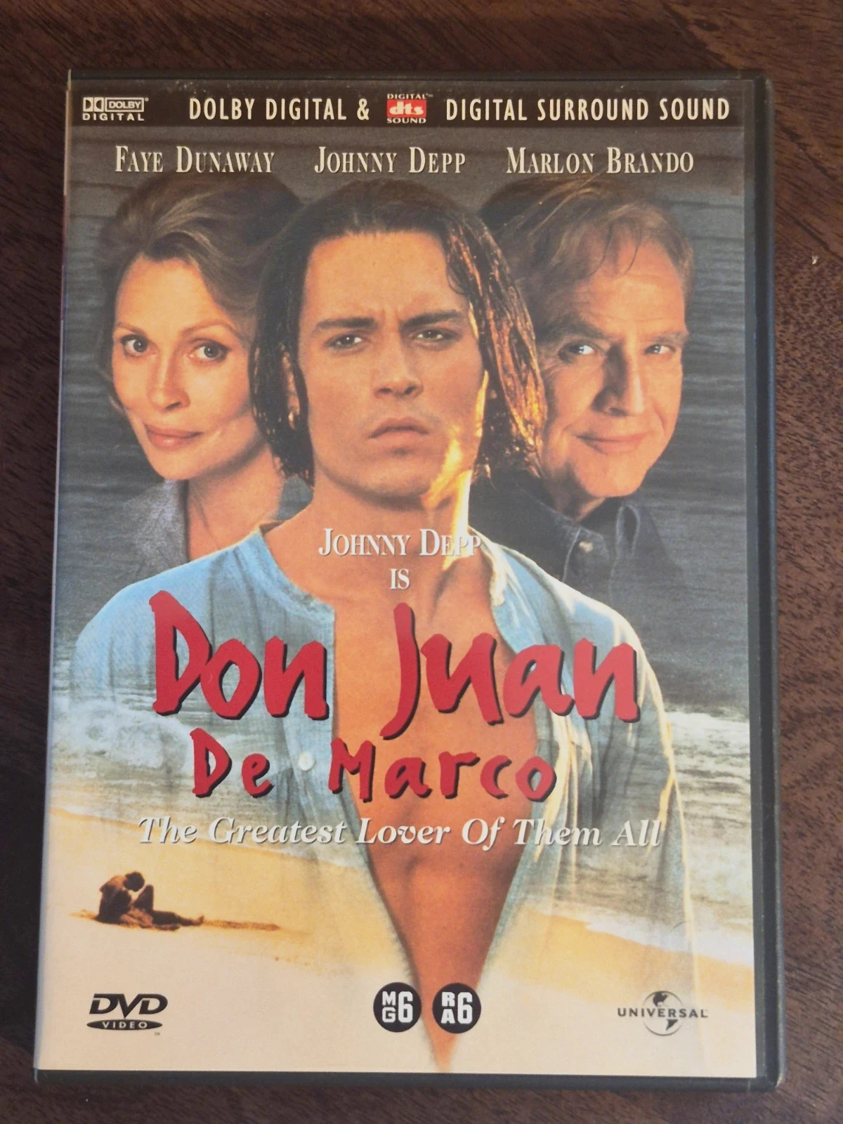 DVD Don Juan DeMarco - Johnny Depp & Marlon Brando