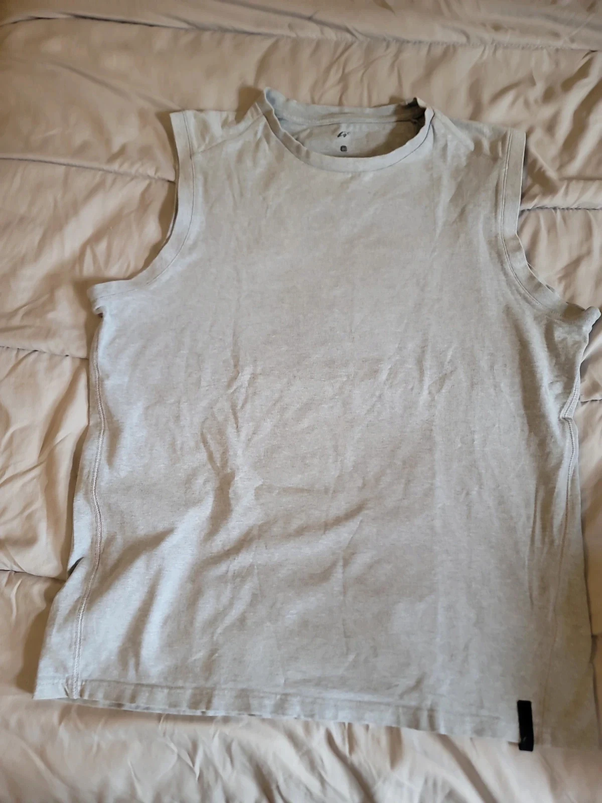 Débardeur / T-shirt sans manches gris clair
