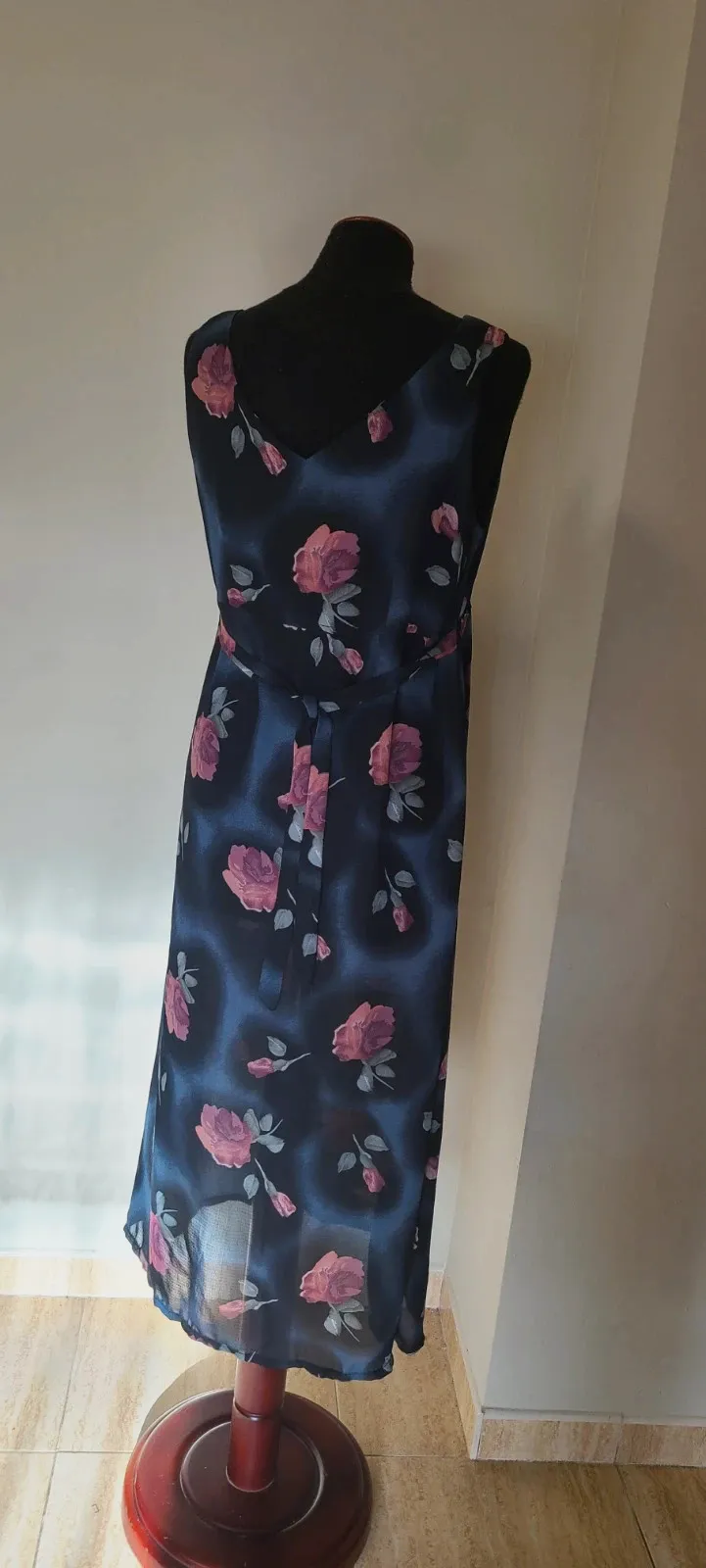 Vestido vaporoso- fluido talla L de flores – C.C.L Barcelona – taille L / 40 / 12 4