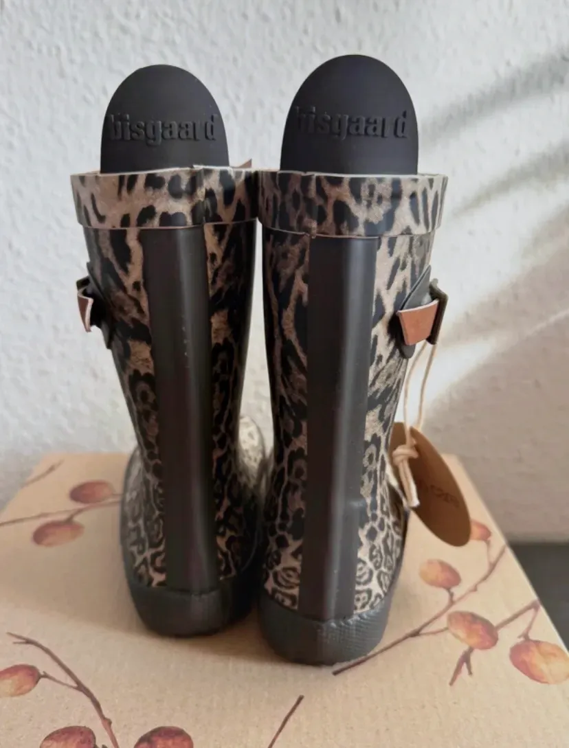 Bottes imperméables léopard enfant – Bisgaard – noir et beige – taille 25 2