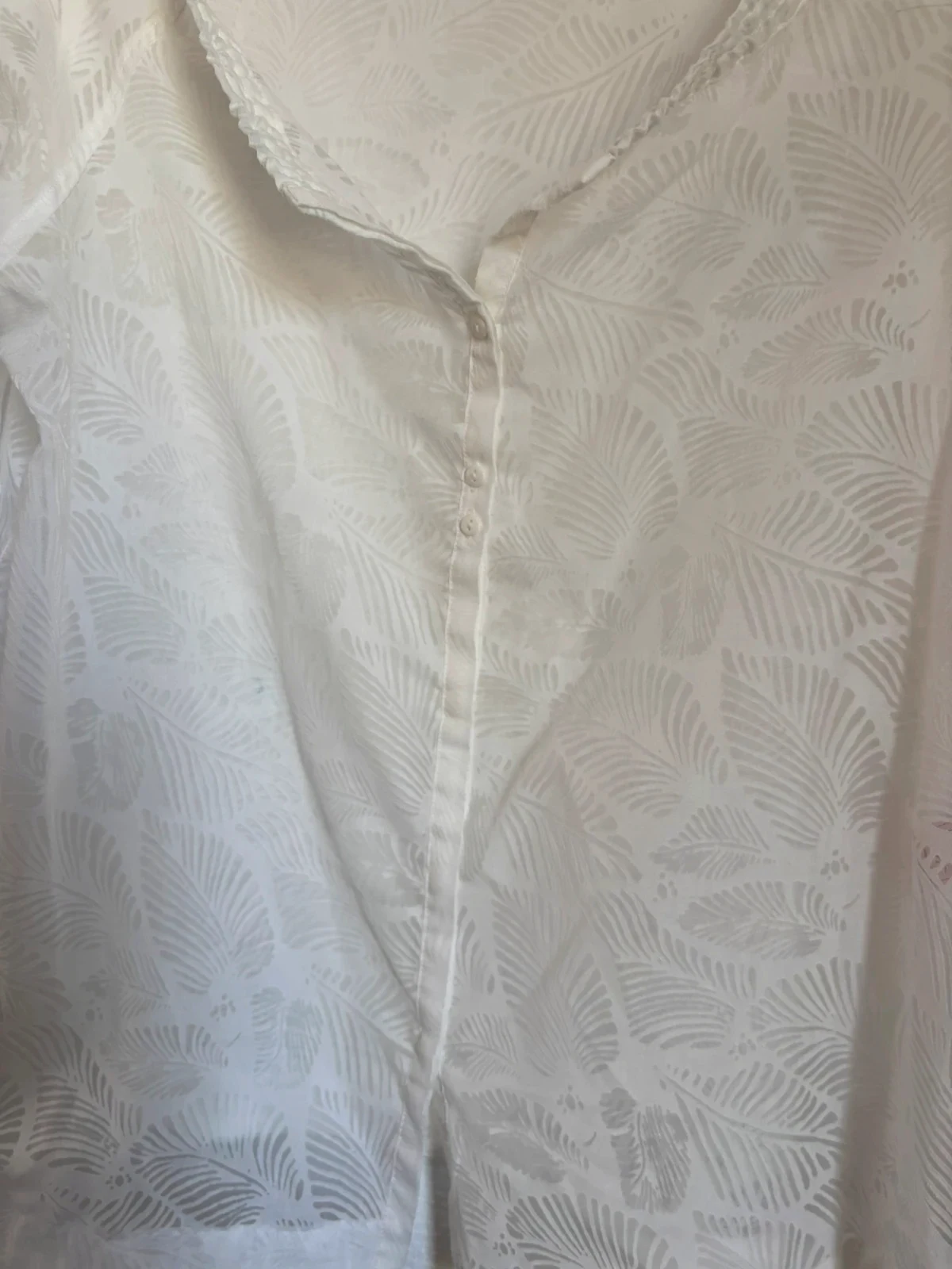 Blouse blanche imprimée