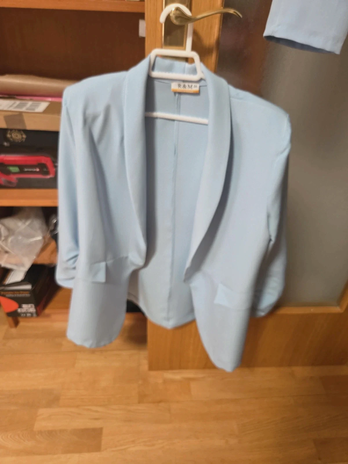 Traje azul mujer chaqueta y pantalón – RM – taille XS / 34 / 6