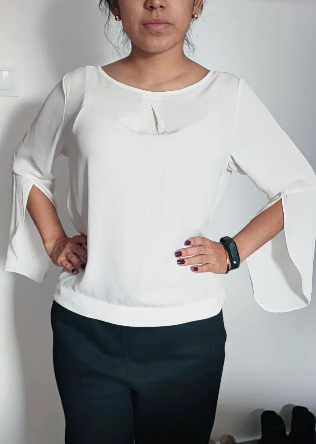 Blusa fresca color blanco – taille M / 38 / 10