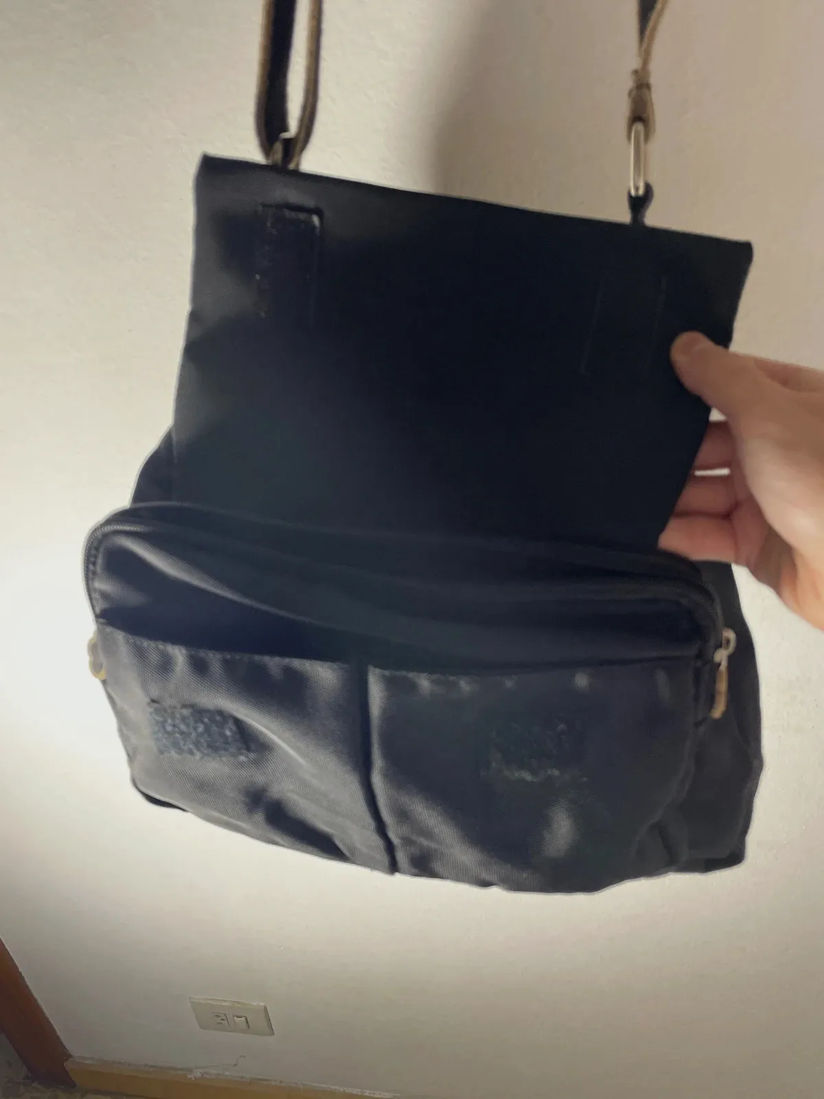 Bolso Bandolera Negro Multi-bolsillos – Bandolera 4