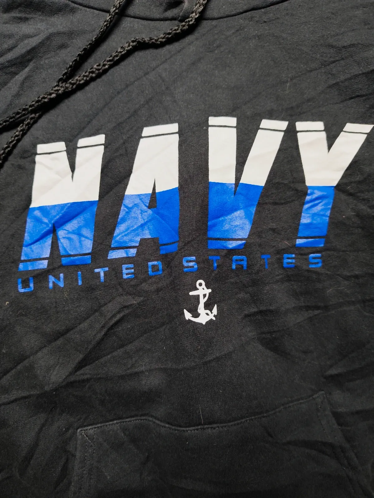 Sweat à capuche Navy United States noir – Hanes – noir – taille M 4