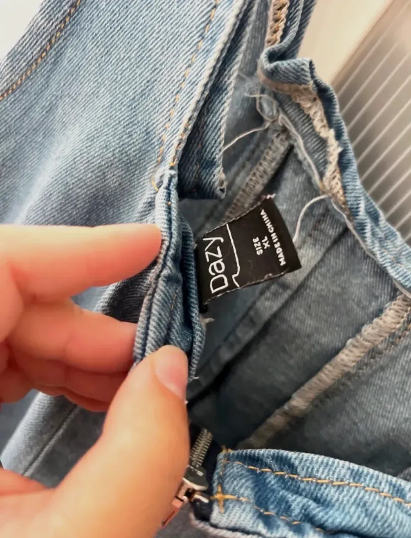 Robe en denim bleu sans manches – bon – bleu clair – taille L 3