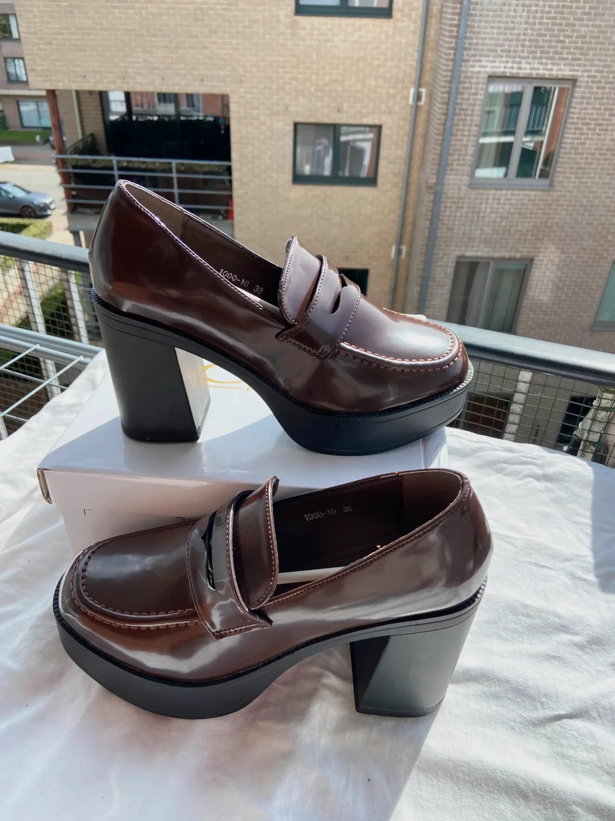 Woman shoes 38 brown – taille 38 4