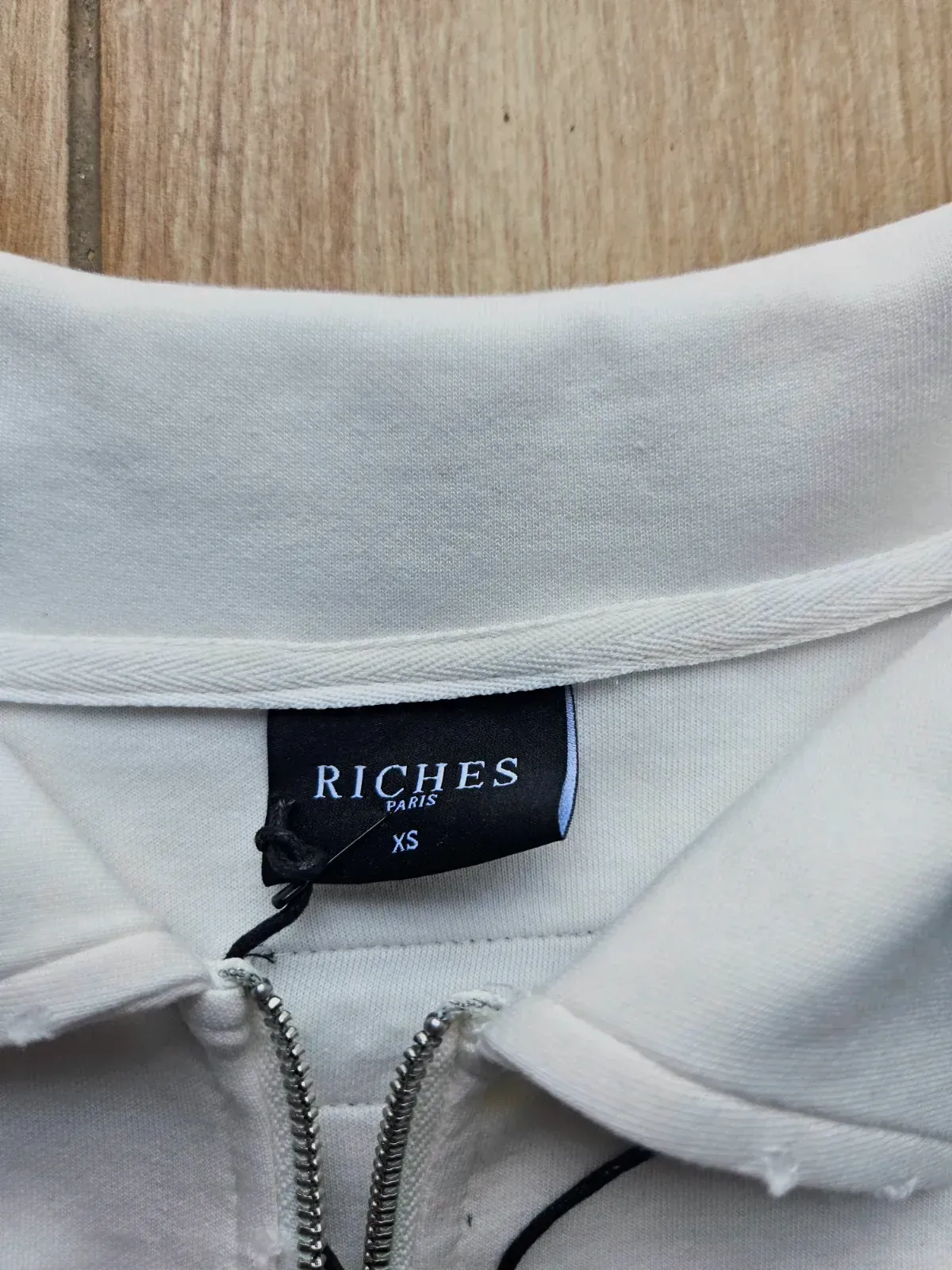 Survêtement blanc col polo manches courtes – Riches Paris – blanc – taille S 5
