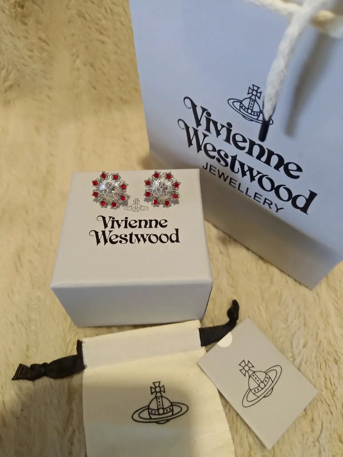 Boucles d'oreilles Vivienne Westwood strass – Vivienne Westwood – rouge – taille S 6
