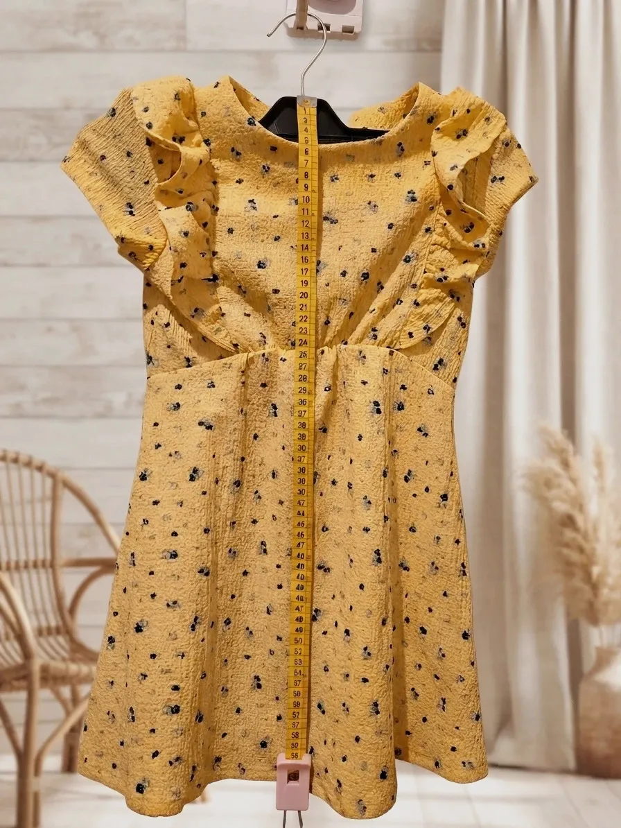 Vestido amarillo viral con flores para niña (3-4 años) – Dunnes Stores – taille 3 ans / 98 cm 3
