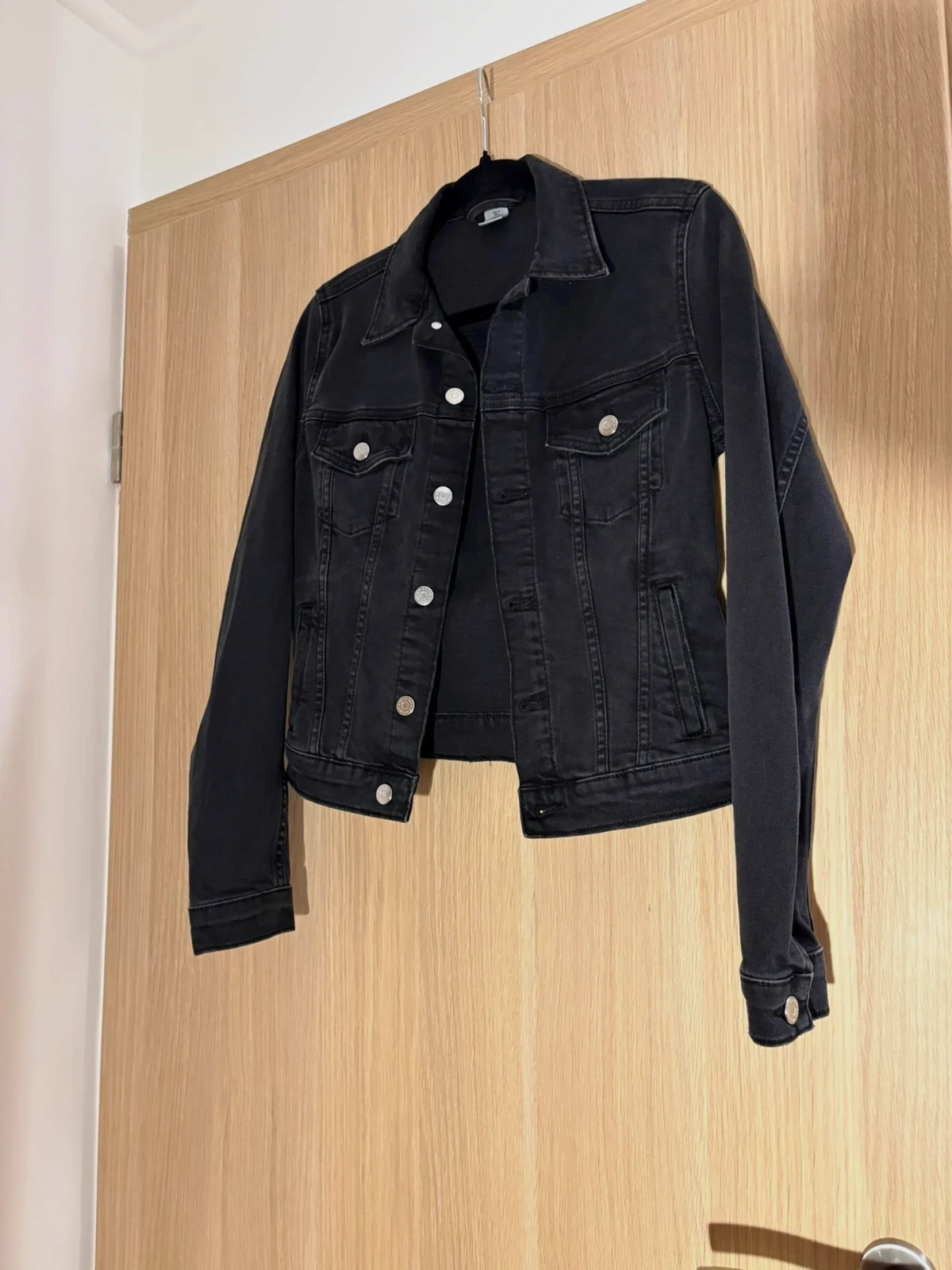 Veste en jean noir