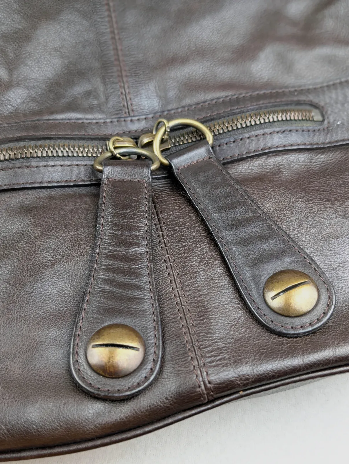 Sac Gérard Darel Midday Midnight 🇫🇷 Cuir Véritable Marron ✨ Comme Neuf – Gerard Darel – marron 2