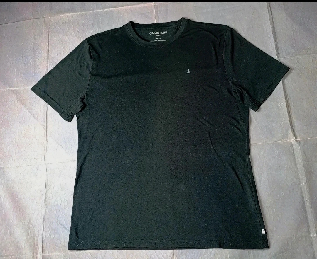Calvin Klein Golf T-Shirt Black / Noir / Schwarz / Negra XL