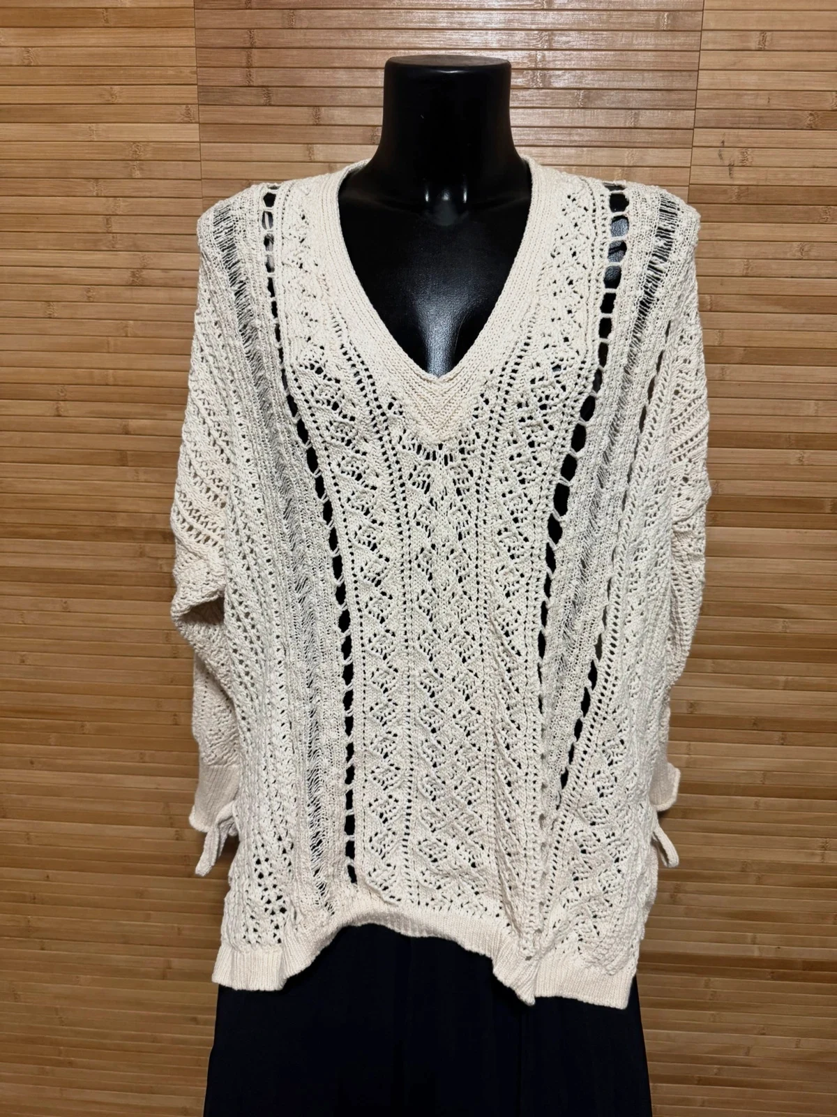 Divino jersey largo oversize calado de Zara talla M/L 😍 – Zara – taille M / 38 / 10