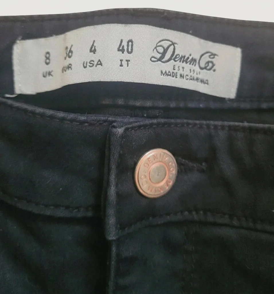 Short vaquero negro Denim Co. (Talla 36 / S) – Denim Co – taille S 3