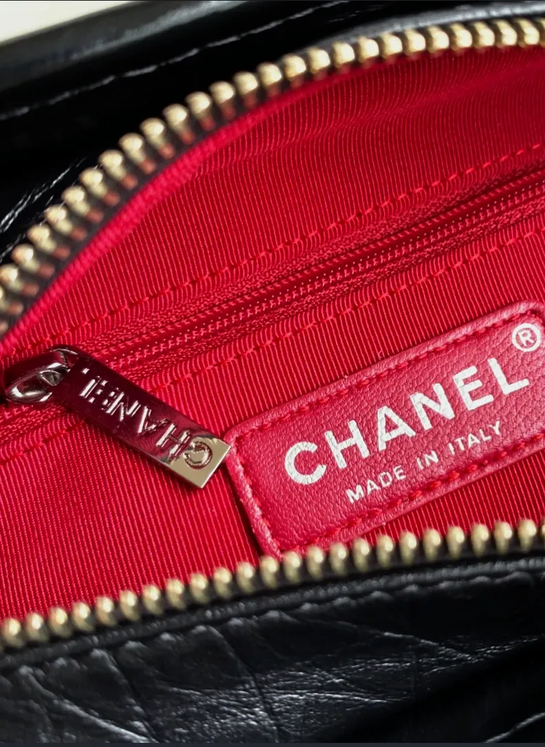 Chanel sac à main chaîne dorée noir – Chanel – noir – taille Taille unique 8