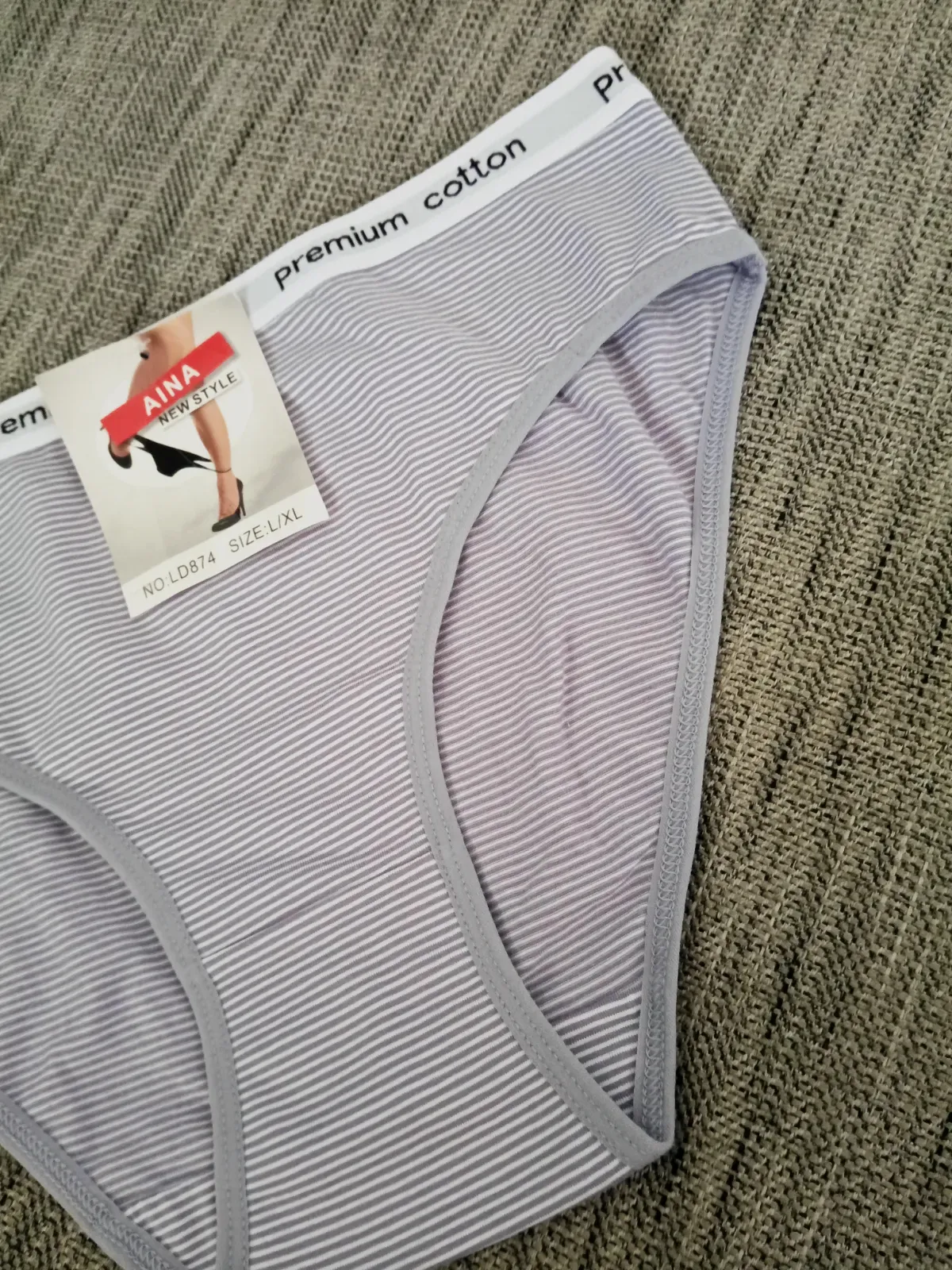 Bragas de algodón talla L/XL – Aina – gris – taille Taille unique 4