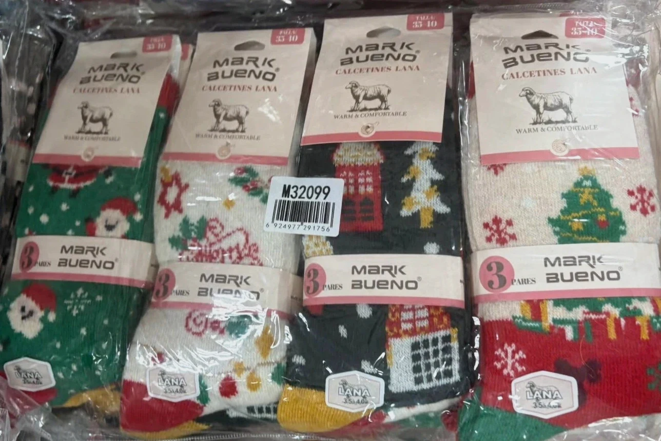 Calcetines navideños 12 pares