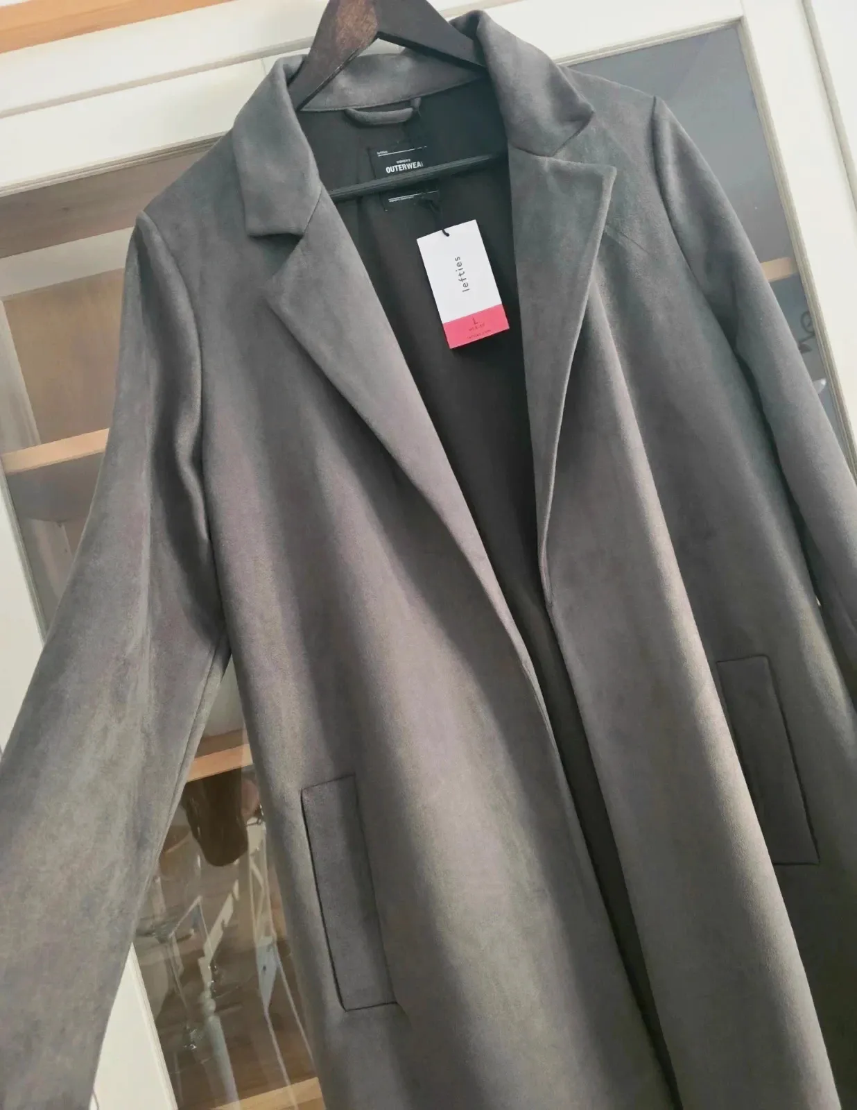 Abrigo largo gris efecto ante Lefties talla L, nuevo con etiqueta 🧥 – Lefties – taille L / 40 / 12 2