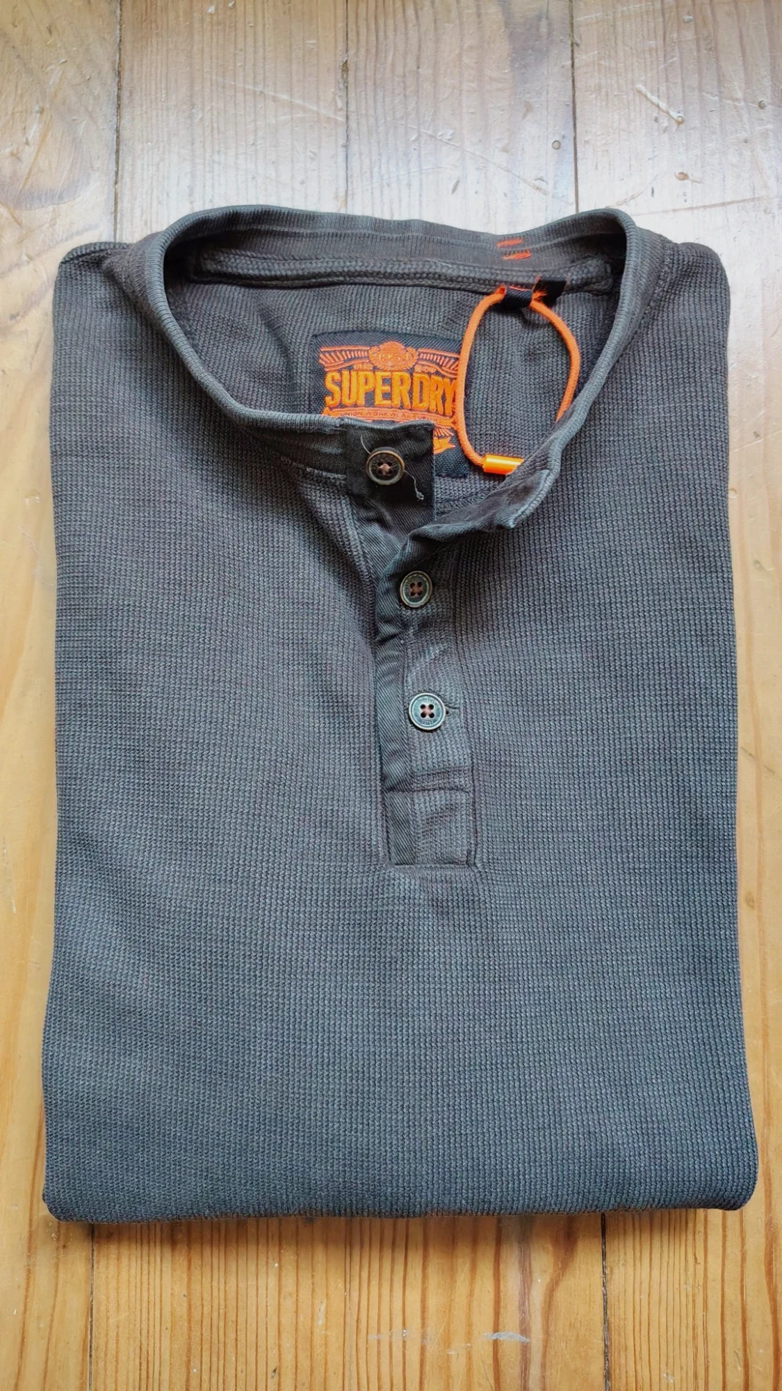 T-shirt Henley Superdry à manches longues
