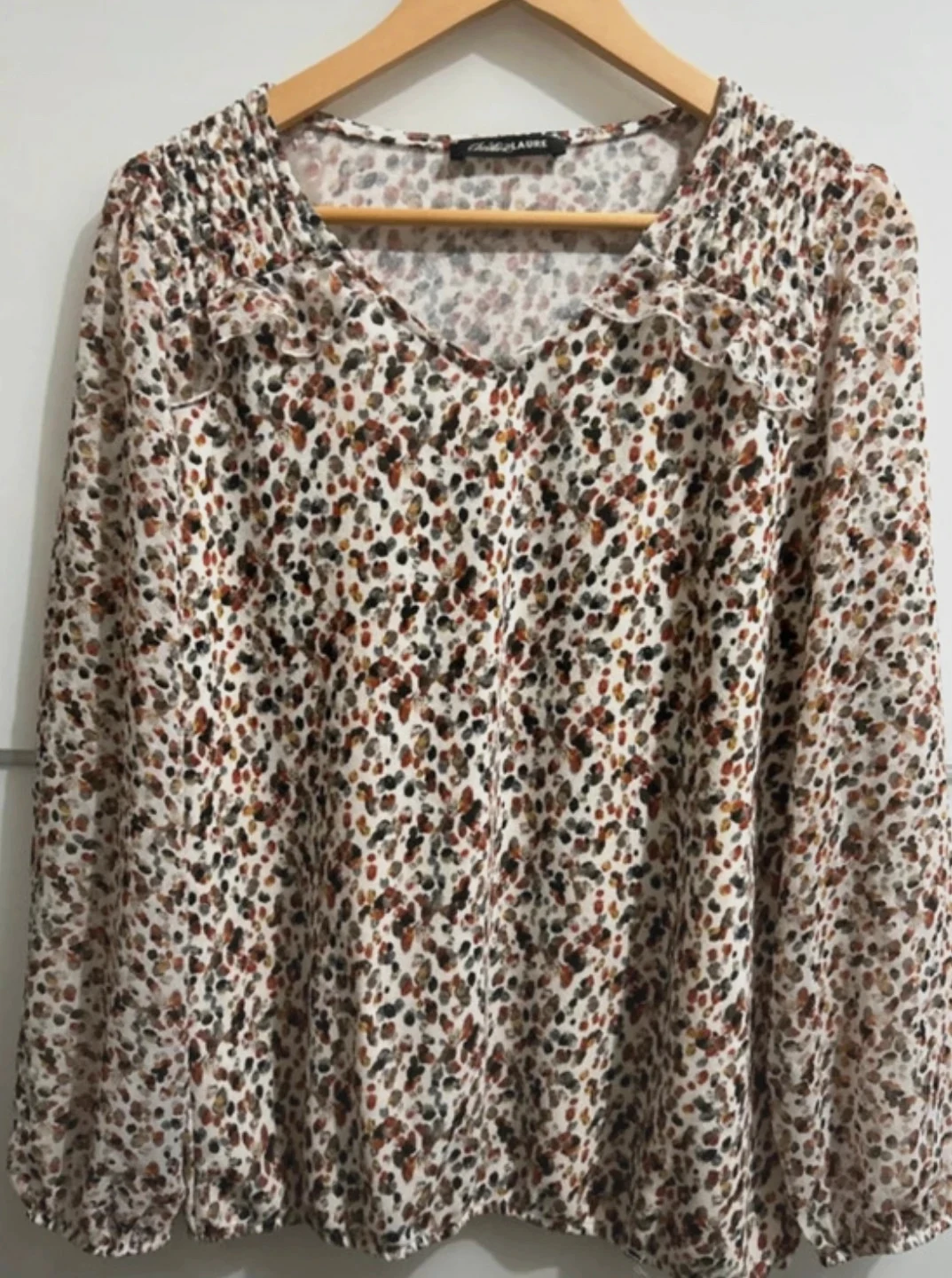 Blouse fluide Christine Laure T38 style vintage rétro bohème