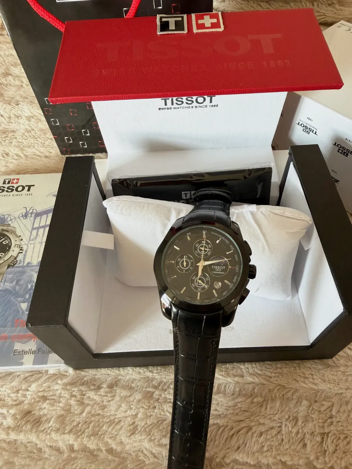 Montre Tissot chronographe noire – Tissot – noir 4