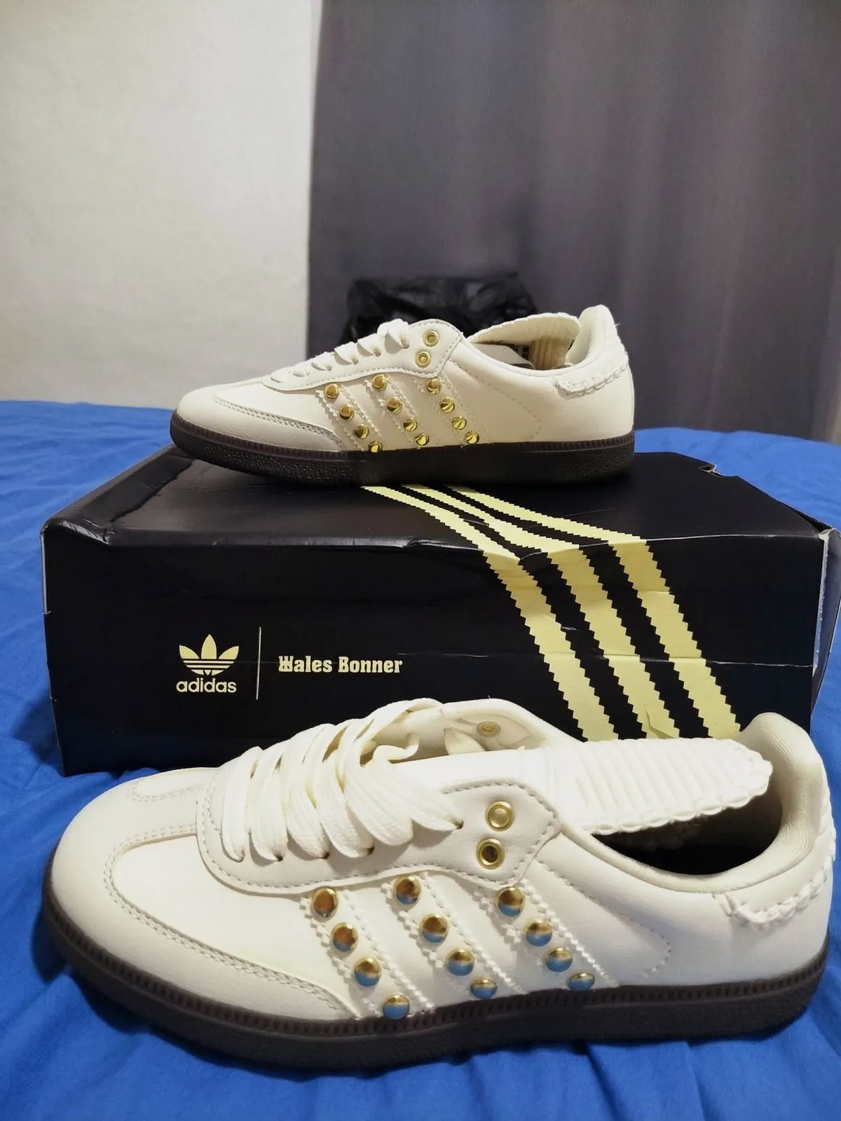 Adidas Samba Runner blanc or – Adidas – blanc 5