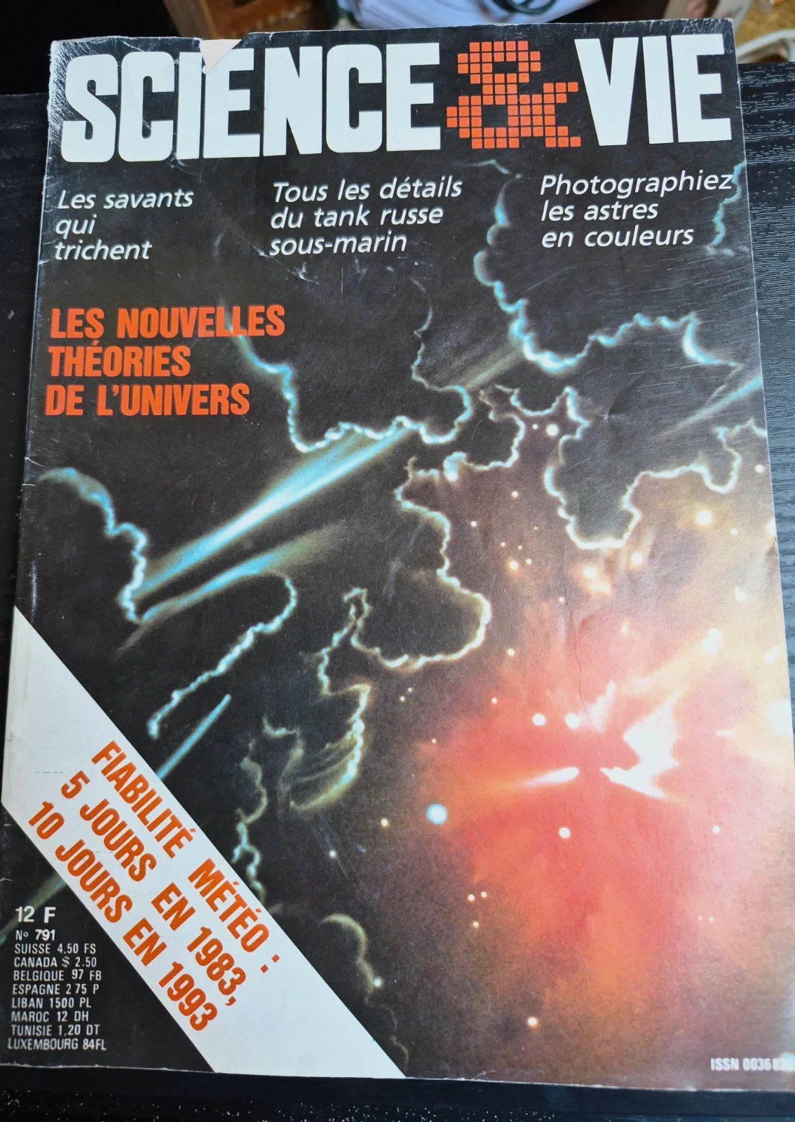Science & Vie n°791 - Août 1983 - Théories de l'Univers & Tank Russe