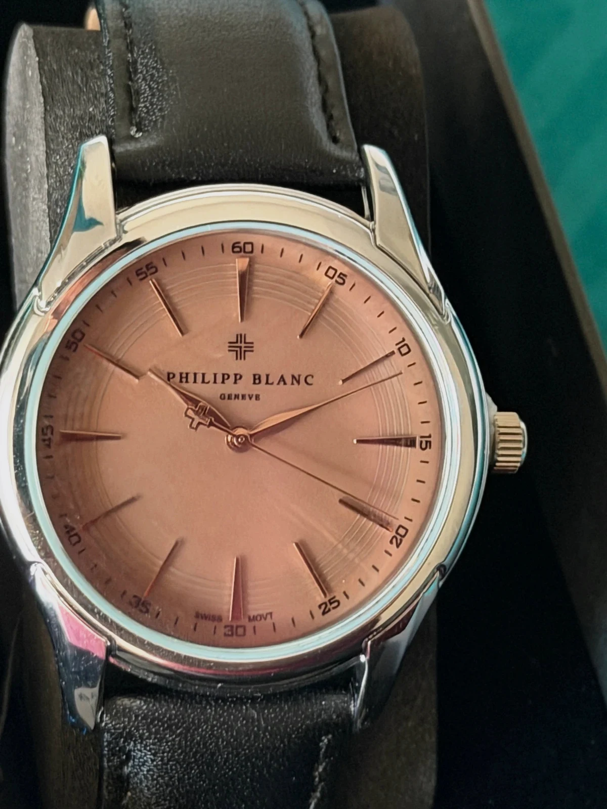 Montre Philipp Blanc Genève - Neuve avec étiquette – Philipp blanc – taille 39–42 mm