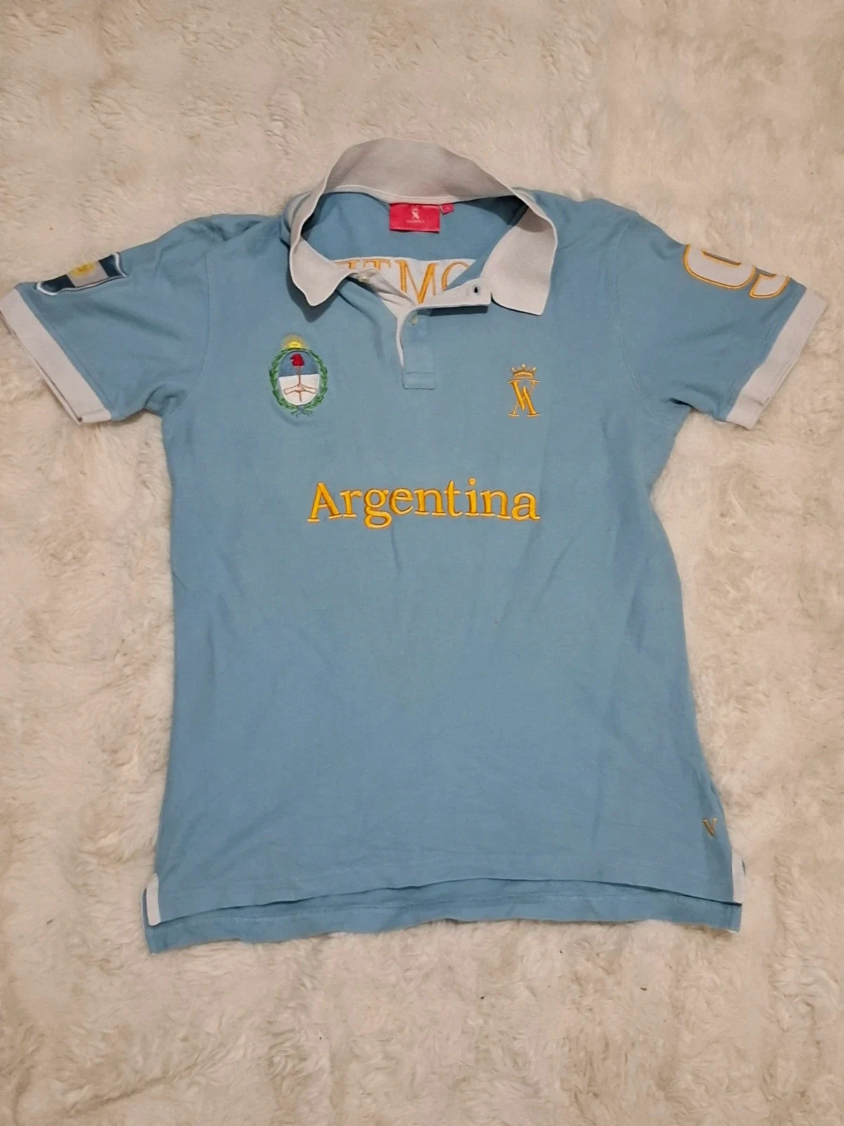 Polo / Maillot Édition Limitée "Vicomte A." Argentina Bleu Ciel T.S – Vicomte Arthur – taille S / 36 / 8