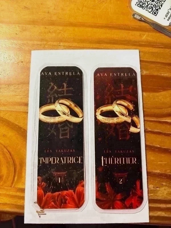 Lots de 2 Marque page Aya estrela - l’impératrice1& L’héritier 2 fais main