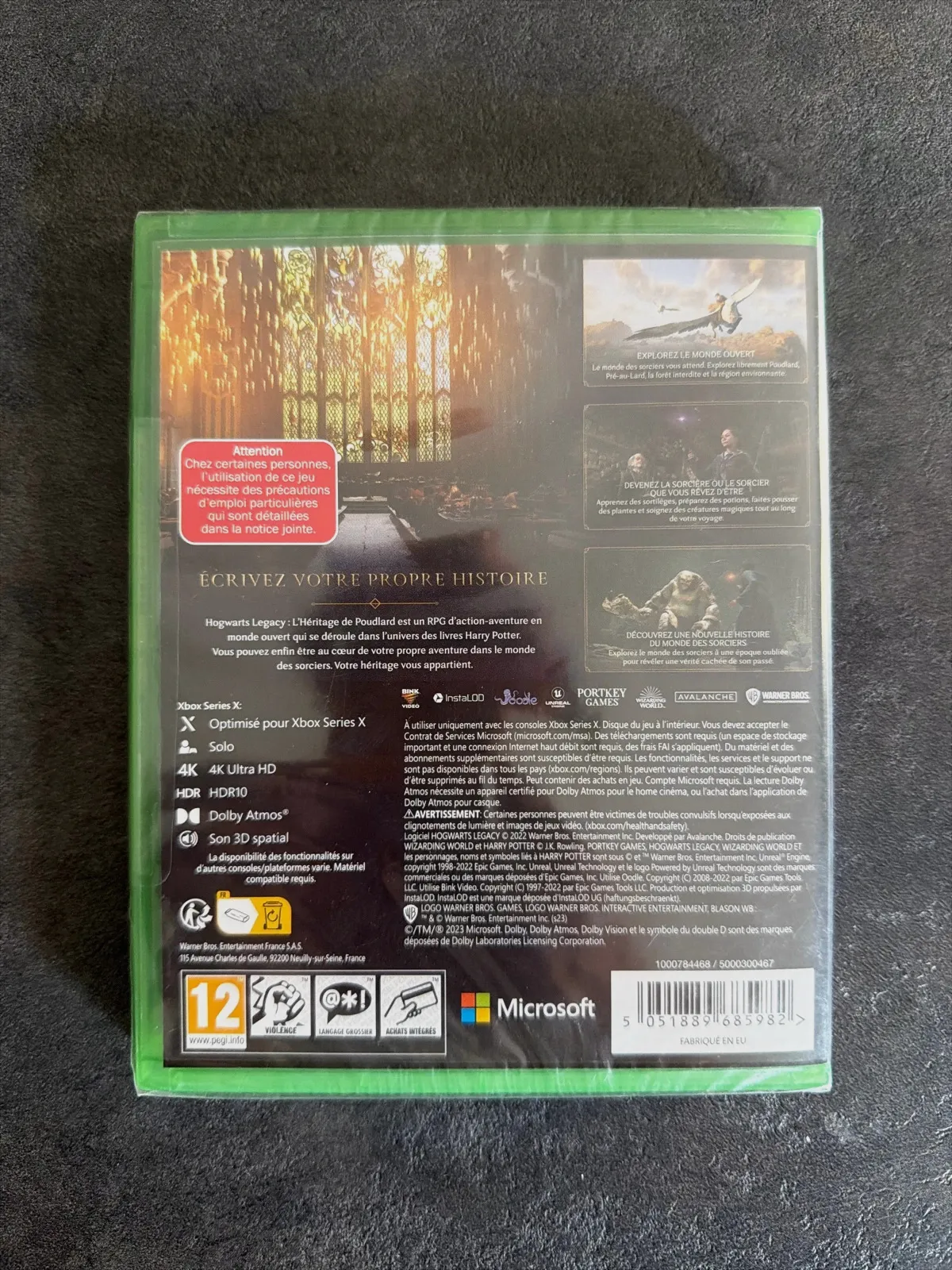 Jeu Xbox series X - Hogwards Legacy - Neuf sous blister 2