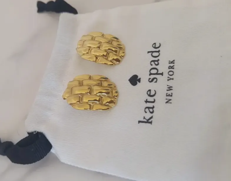 Boucles d'oreilles Kate Spade dorées effet tressé – Kate Spade – doré – taille Taille unique 2
