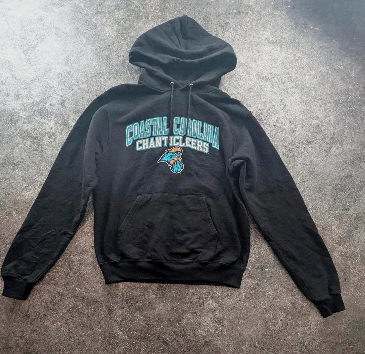 Sweat à capuche Champion Coastal Carolina Chanticleers hoodie noir logo universitaire S
