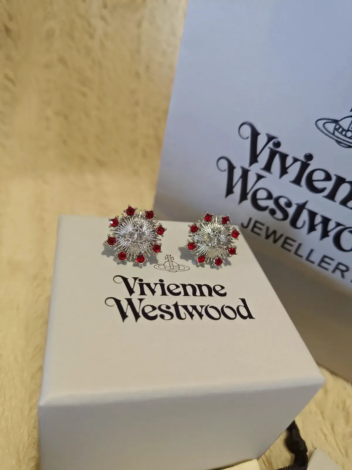 Boucles d'oreilles Vivienne Westwood strass – Vivienne Westwood – rouge – taille S 5