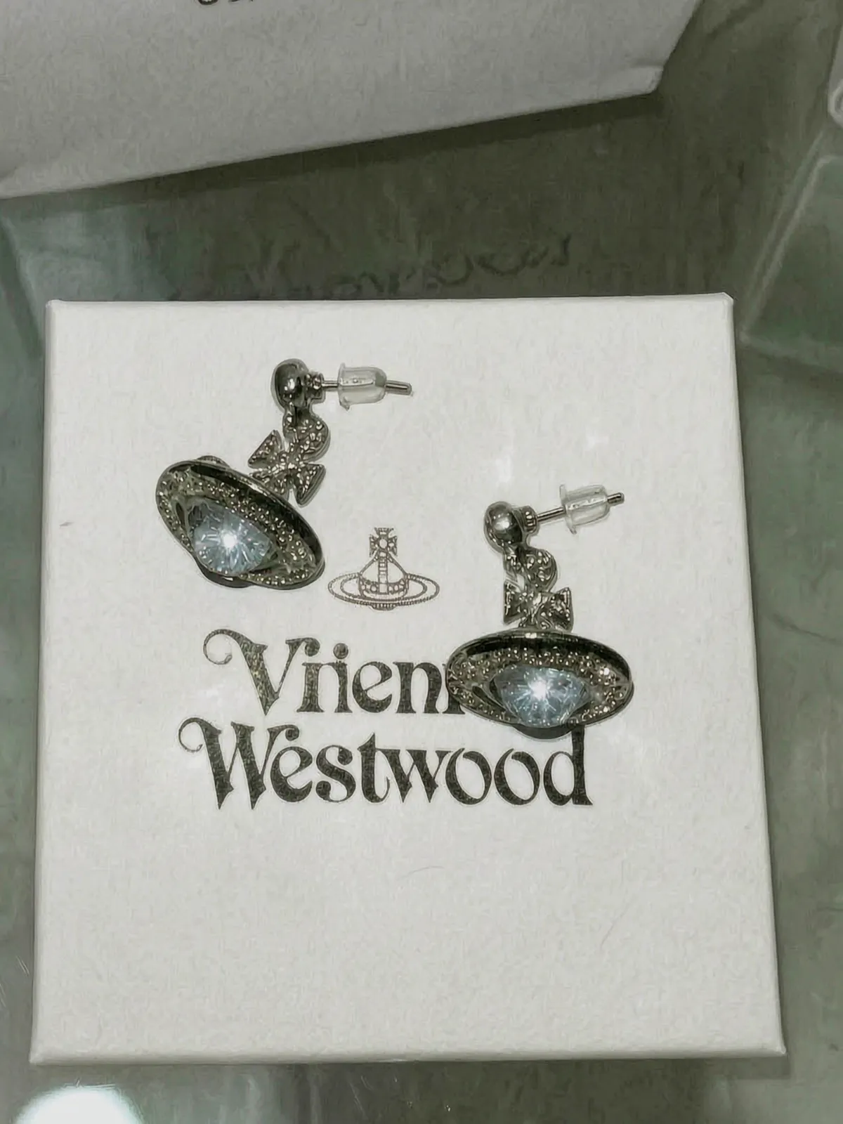 Boucles d'oreilles strass argentées – Vivienne westwood – argenté 3