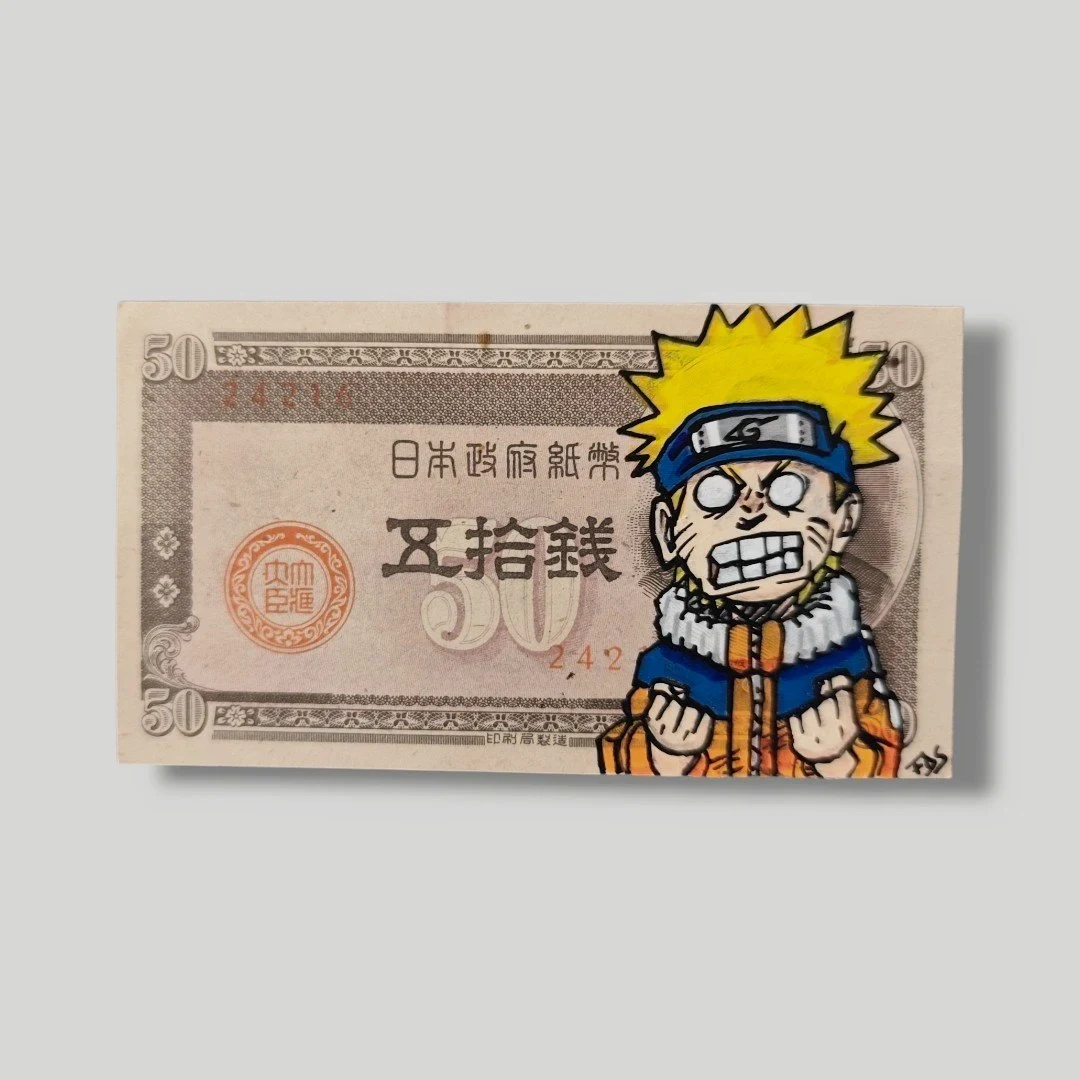 Billet Custom – Naruto Uzumaki (50 Sen du Japon) – CAPTAIN CUSTOM