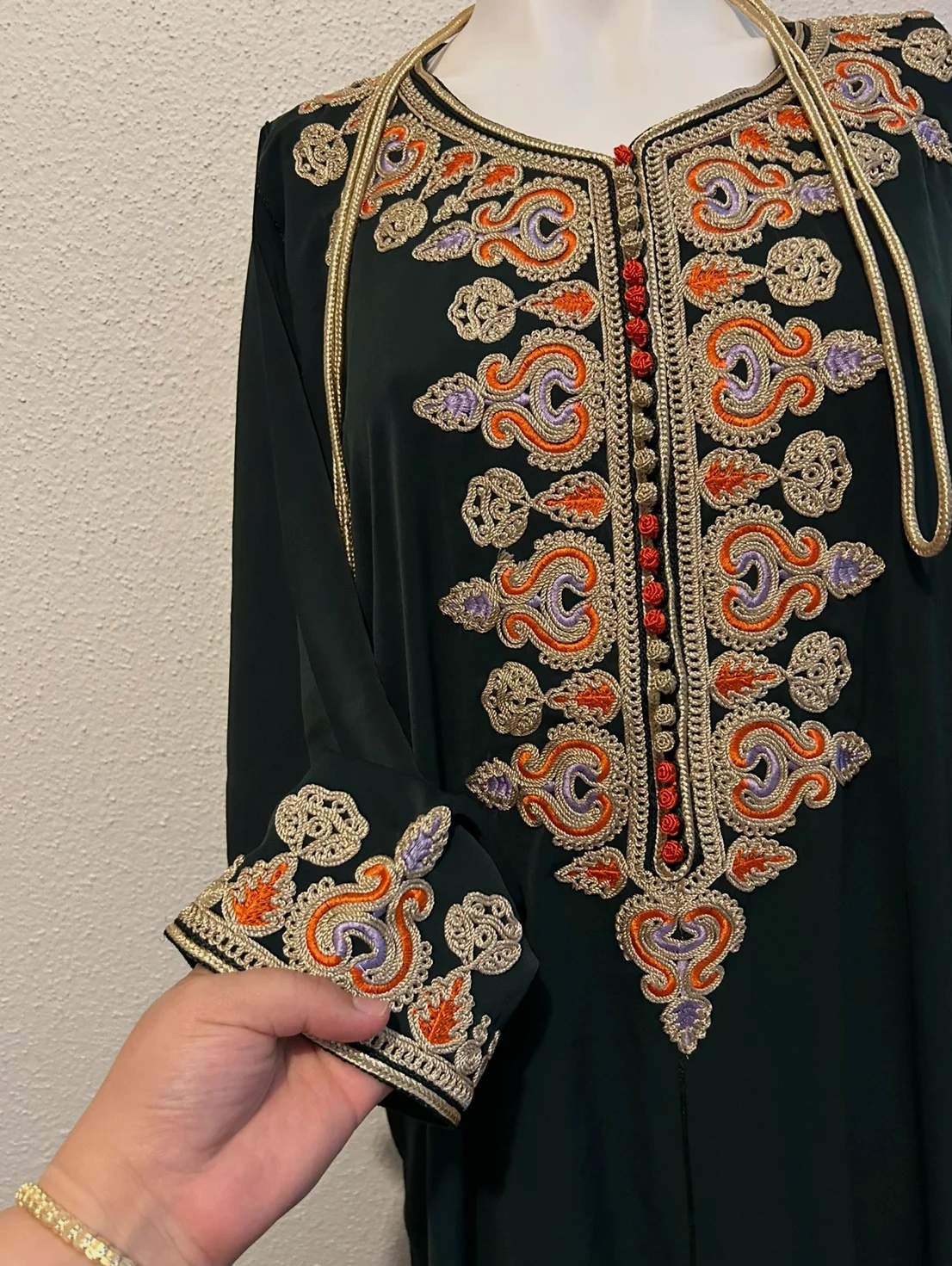 Caftan crêpe de soie original