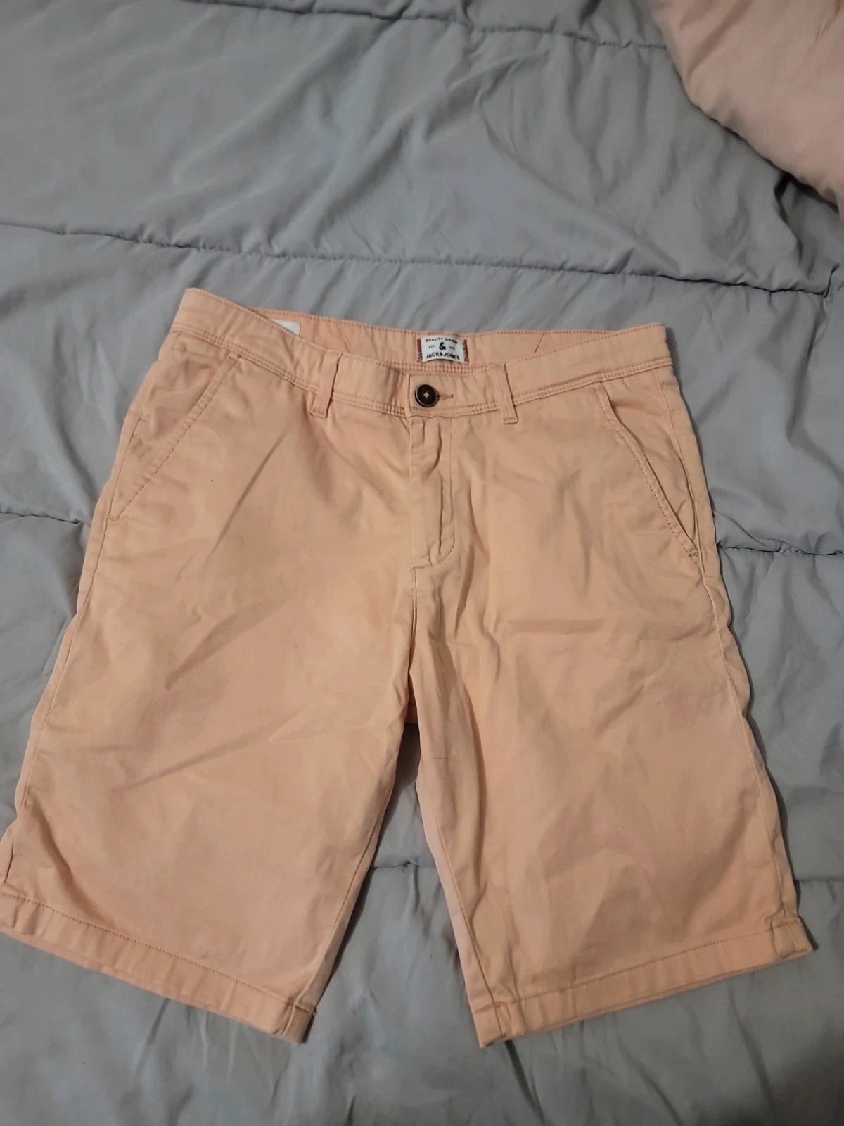 Short Chino Jack & Jones Peche / Saumon – Été & Style Casual