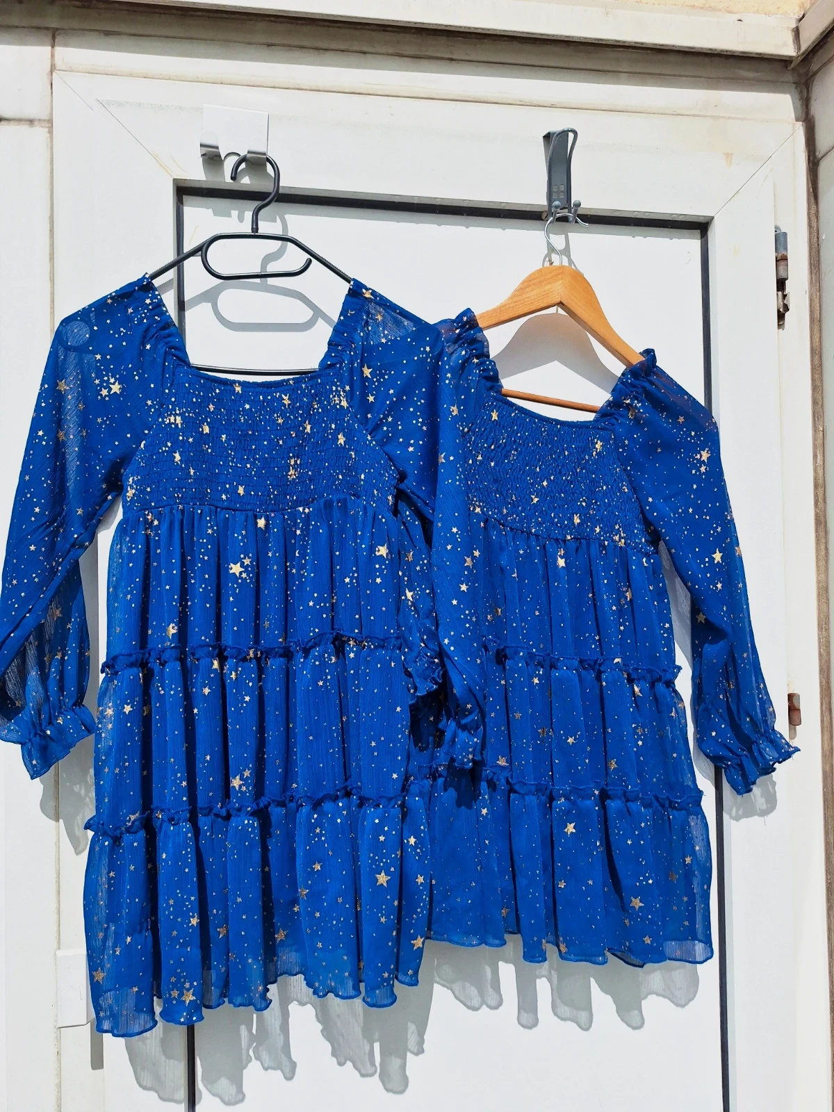 New chiffon dress for twins girls 8 to 10