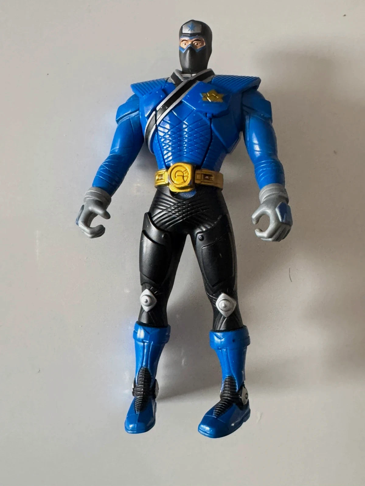 Figurine Power Rangers Samouraï 2011 - Ranger bleu morphin 16cm
