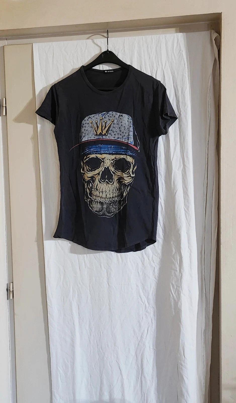 T-shirt STEGOL tête de mort / skull – Taille M – Noir