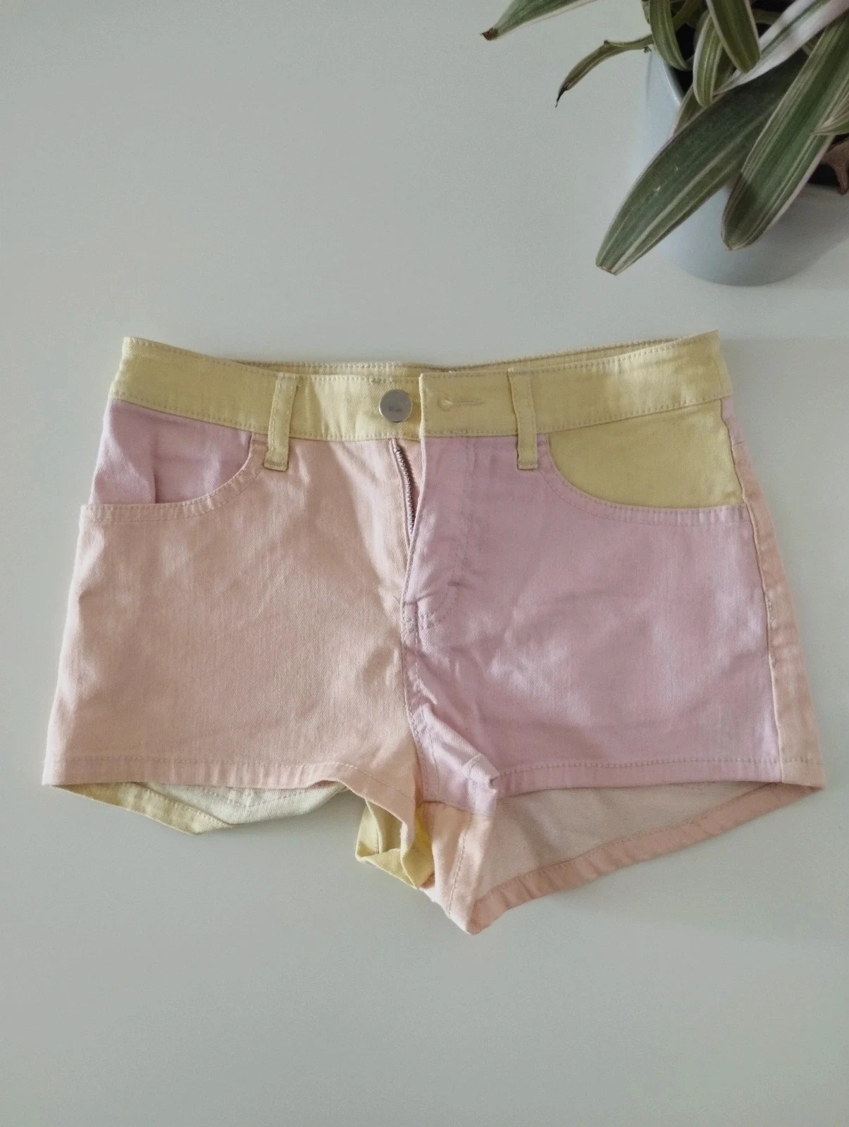 Pantalones cortos h&m, y2k. Talla xs. Rosa, amarillo y naranja – H&M – taille XS / 34 / 6