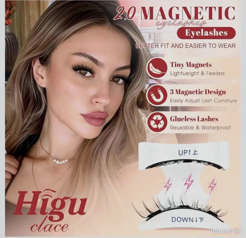 Lot de 2 boîtes de Higu clace Faux Cils Magnetique réutilisable (29€ en magasin) – amazon 5