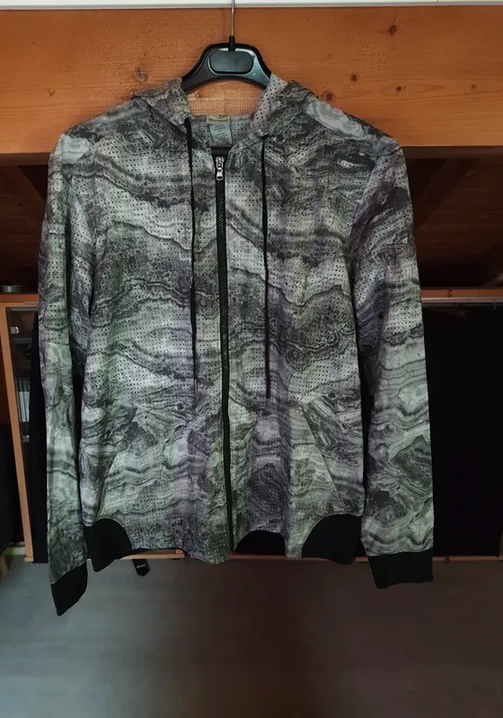 Veste à capuche zippée Champion gris chiné perforée – Champion – gris – taille L 2