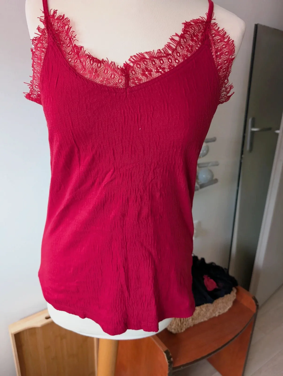 Débardeur/ caraco / top bretelle rouge Taille M – Fashion Private Company – taille M / 38 / 10 2