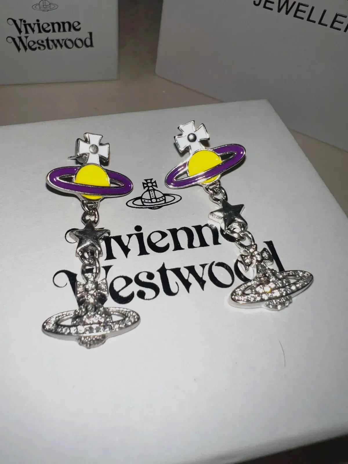 Boucles d'oreilles pendantes Vivienne Westwood – Vivienne Westwood – argenté – taille Taille unique 5